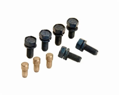 Assorted metal fasteners for Ford Racing 10.5inch Pressure Plate Bolt and Dowel Kit