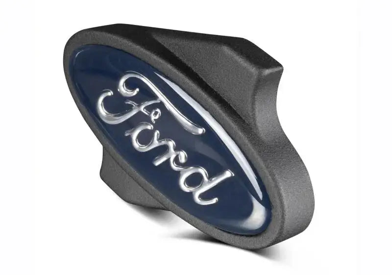 Ford emblem on a Ford Racing Black Finish Air Cleaner Nut for a sleek look