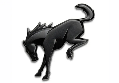 Ford Racing Bronco Rear Emblem - Matte Black - Exterior Styling