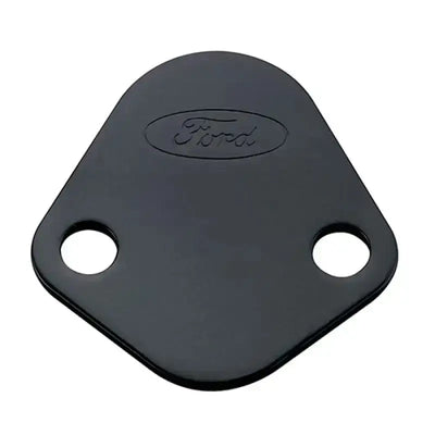 Ford Racing Fuel Pump Block Off Plate, Black Crinkle Finish with Ford Oval, RV, Automotive, Powersports, off-road, marine, exterior, truck accessories, interior, truck bed, rv parts, Performance, Engine Components, AVADA - Best Sellers, Must Haves, Engine Components, Block Off Plates