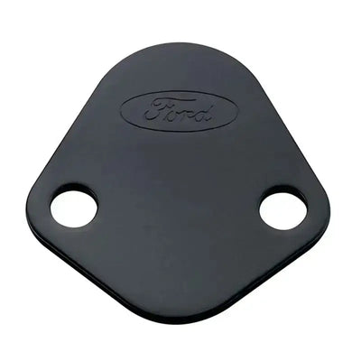 Ford Racing Fuel Pump Block Off Plate - Black Crinkle Finish with Ford Oval Logo for RV, Automotive, Powersports, off-road, marine, exterior, truck accessories, interior, truck bed, RV parts. Performance, Engine Components, AVADA - Best Sellers, Must Haves, Engine Components, Block Off Plates.