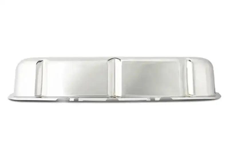 Ford Racing Mustang Logo Stamped Steel Chrome Valve Covers - Engine Components