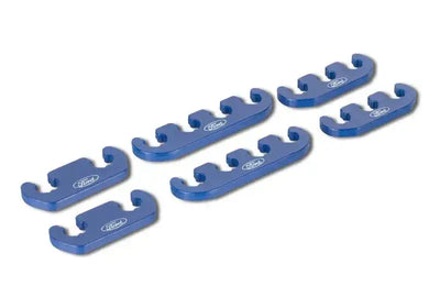 Ford Racing Wire Dividers 4 to 3 2 - Blue w/ White Logo - Engine Components
