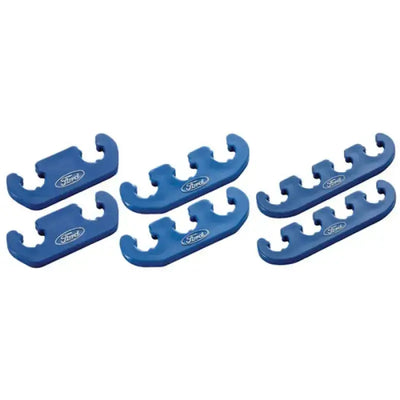 Ford Racing Wire Dividers 4 to 3 2 - Blue w/ White Logo - Engine Components