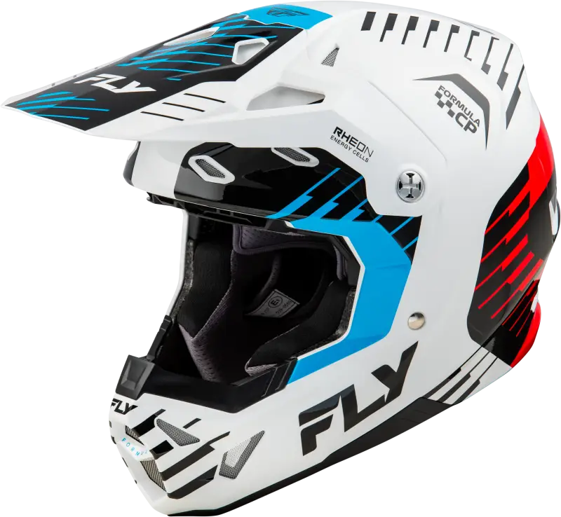 Formula Cp Slice Helmet White/Red/Cyan Lg