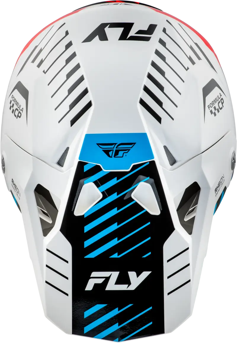 Formula Cp Slice Helmet White/Red/Cyan Md