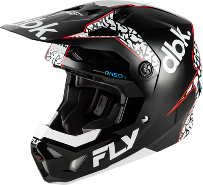 Formula Cp Dbk Helmet Black/White/Red Lg - FLY RACING