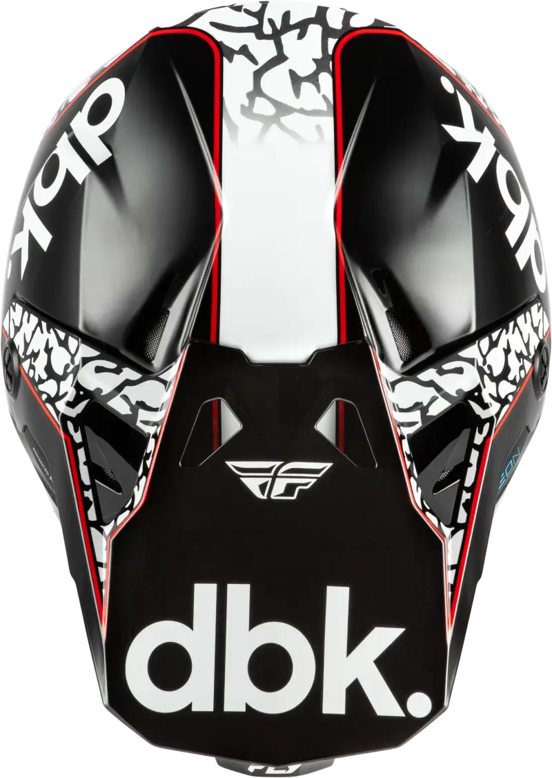 Formula Cp Dbk Helmet Black/White/Red Lg - FLY RACING