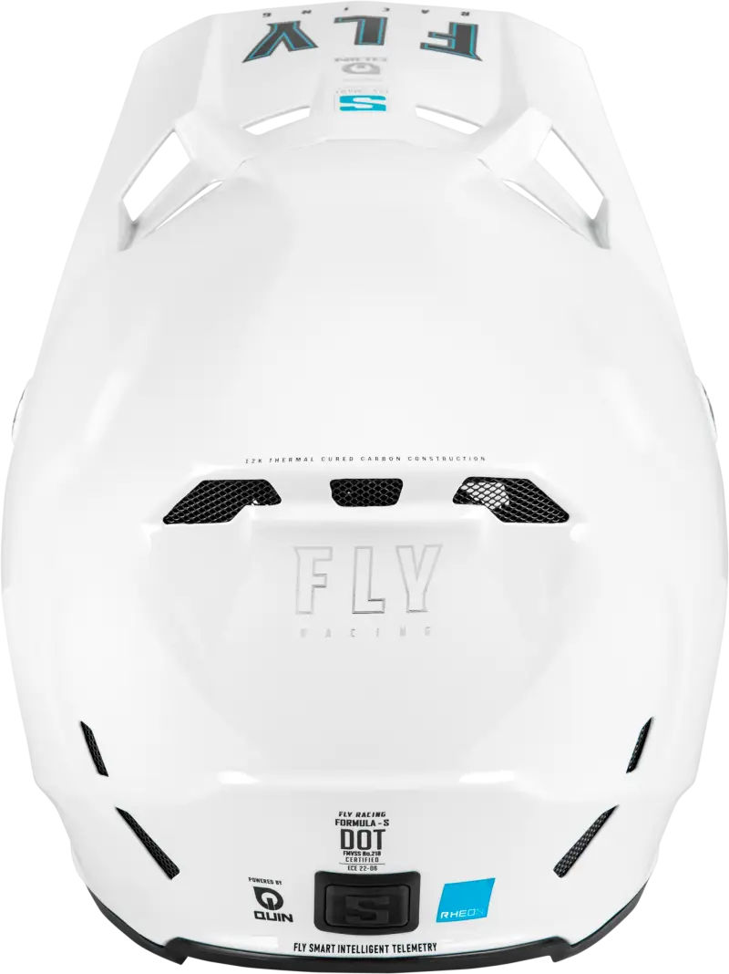 Formula S Carbon Solid Helmet White Md