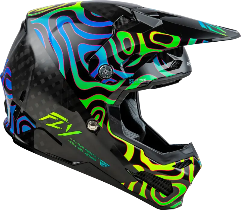 Formula S Carbon Zen Helmet Black Carbon/Blue/Yellow 2x