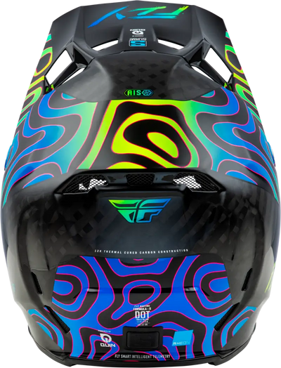Formula S Carbon Zen Helmet Black Carbon/Blue/Yellow Xl