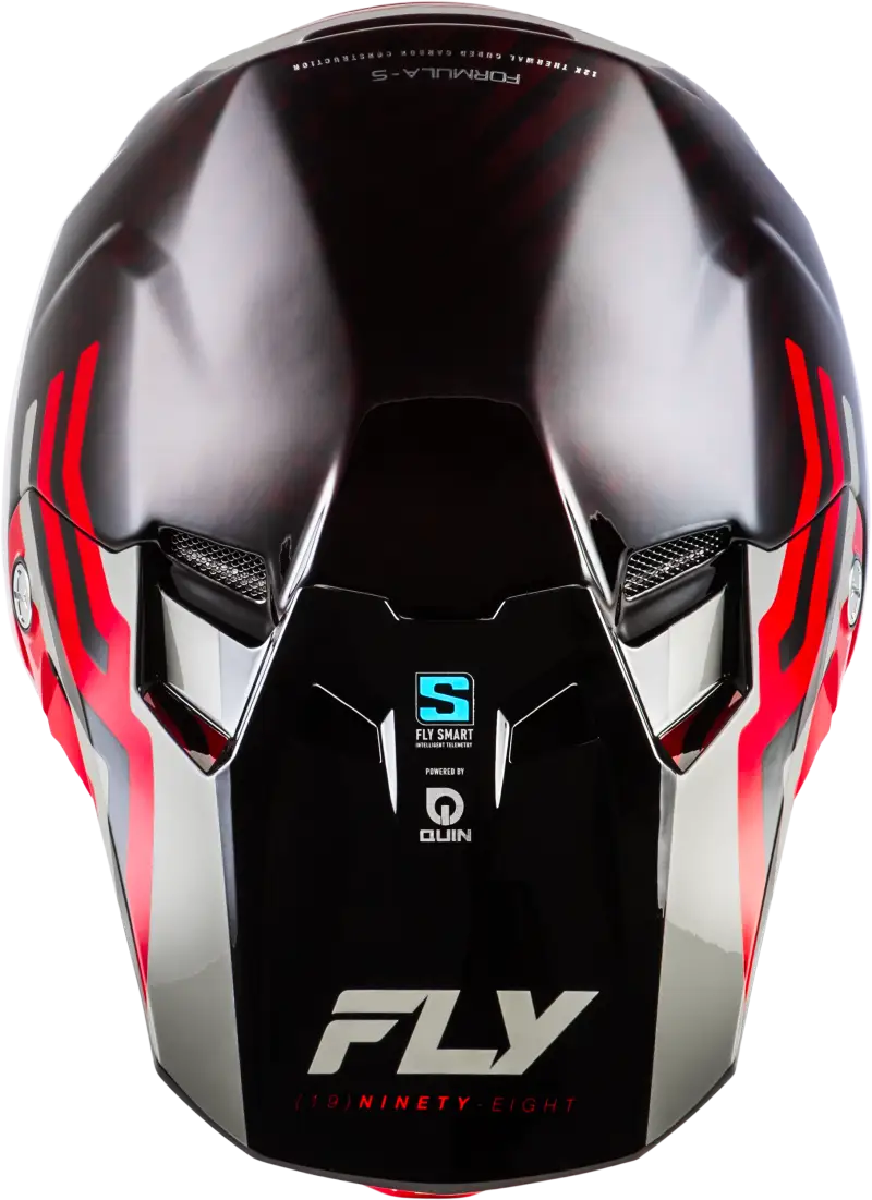 Formula S Carbon Byte Helmet Red Carbon/Red/Grey Xs - FLY RACING