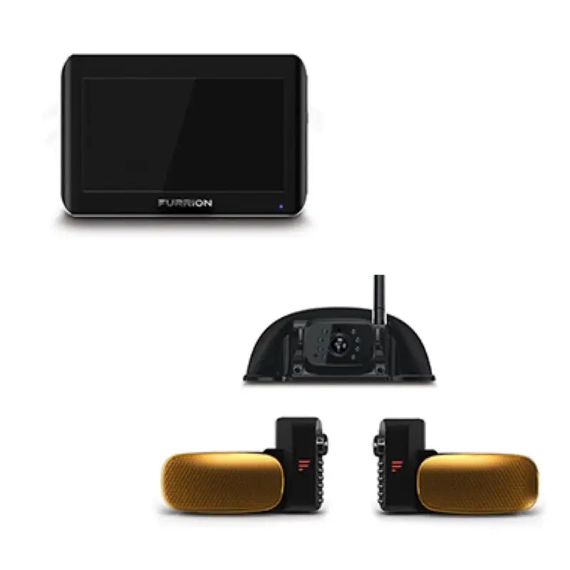 FOS07TAEN Furrion Llc 7' Monitor With 3 Cameras Sharkfi displayed with monitor and cameras, ideal for RV, automotive, powersports, off-road, marine, and truck accessories, Inside RV, RV Parts Shop, Exterior Parts & Accessories, Electronics, Lighting - Towing Clearance Lights, AVADA - Best Sellers.