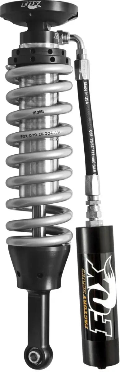 FOX Fox 2007 Chevy 1500 4WD w/UCA 2.5 Factory Series 5.35in. R/R Coilover Shock Set - Black/Zinc