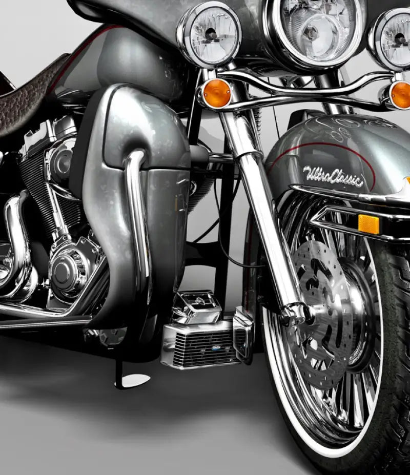 ULTRACOOL Front Mount Oil Cooler Evo/Tc Touring `94 08 Chrome