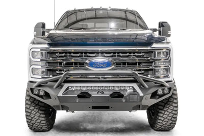 FS23-X5952-1 Fab Fours Matrix Front bumper on a truck, showcasing its durable construction and aggressive styling for maximum protection, Bumpers, Grilles & Guards, AVADA - Best Sellers, Must Haves.