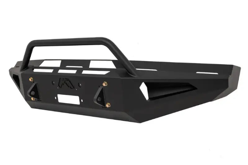Fab Fours 1999-2004 Ford Sd F250-F550 Red Steel Bumper (FS99-RS1662-1) showcasing its high-quality steel construction and rugged design for superior vehicle protection.