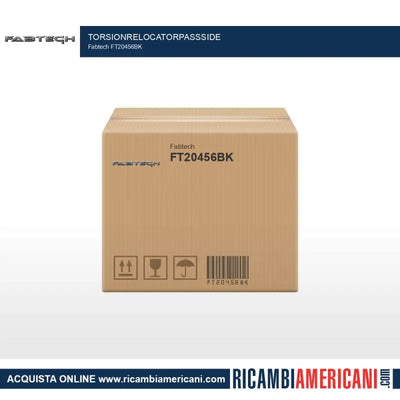 FT20456BK Fabtech torsion bar relocator pass side brown box with black handling symbols