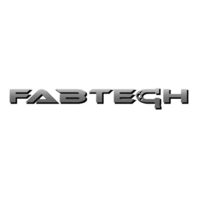 Metallic FABTECH lettering on FT20749 Fabtech Sway Bar Bracket Pass for fabtech sway bar