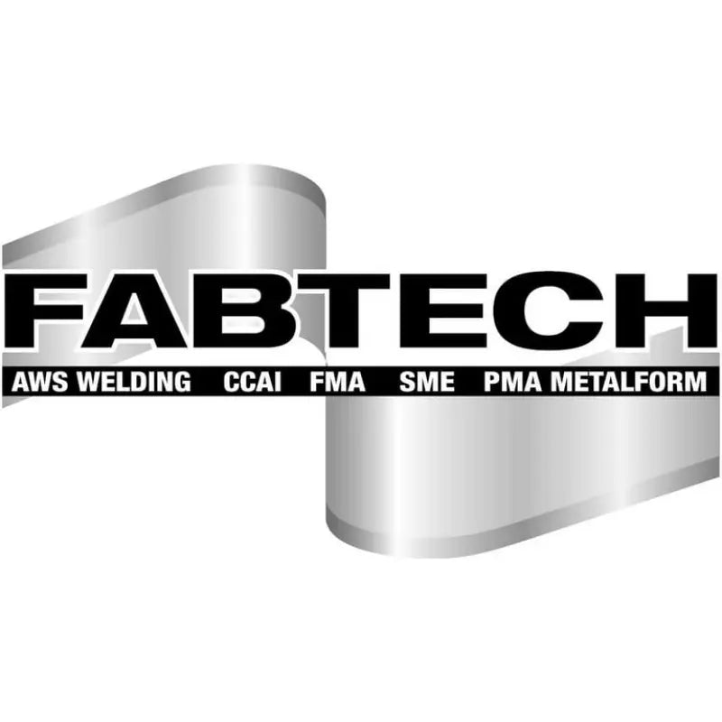 Black and silver Fabtech logo with AWS, CCAI, FMA, SME, PMA Metalform on FT30467BK radius arm drop bracket