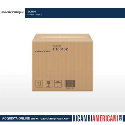 Cardboard shipping box for FT83102 Fabtech Schim product packaging