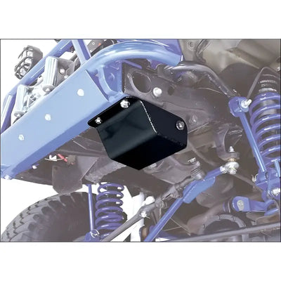 Black Fabtech FTS94013BK steer box TJ skid plate with silver bolts