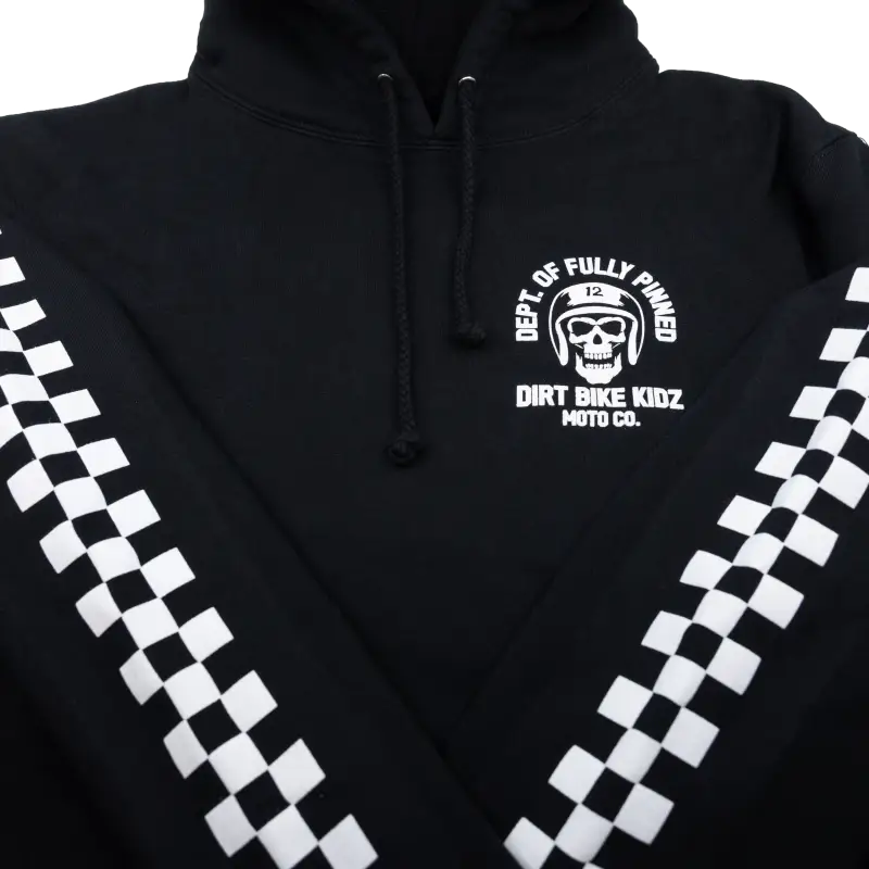 Fully Pinned Hoodie Black Sm - DBK