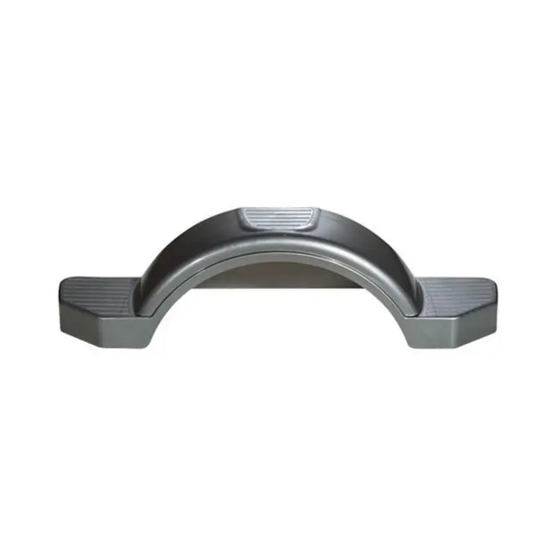 Fulton 12-Inch Plastic Fender for Silver Tires, model 008592, sleek silver design, durable high-quality plastic, trailer tire protection.