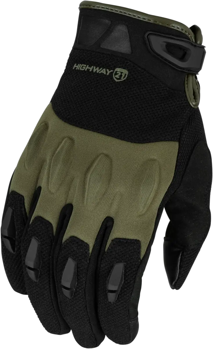 Fury Gloves Black/Olive 3x - HIGHWAY 21