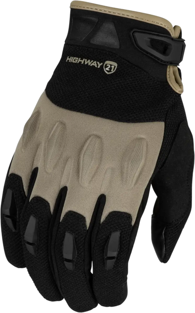 Fury Gloves Black/Sand Sm - HIGHWAY 21