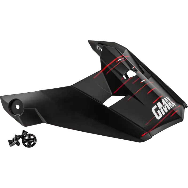 G0463323 Mx 46 Frequency Off Road Visor Matte Black/Red Xs Sm 