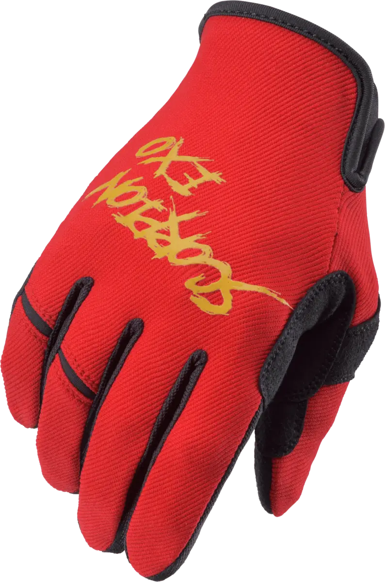 G46-016 Scorpion Exo Air-Stretch Gloves Grind Red/Gold Xl - RV and Auto Parts