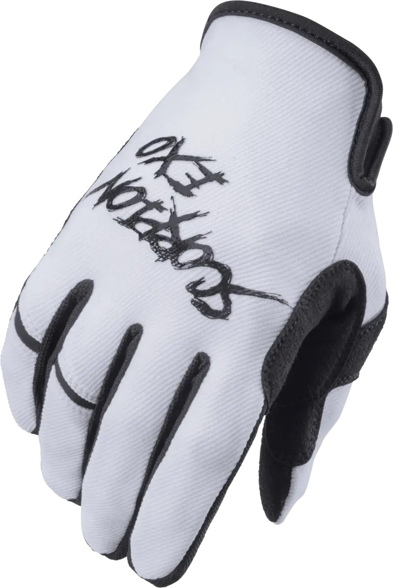 G46-055 Scorpion Exo Air-Stretch Gloves Grind White/Black Lg - RV and Auto Parts