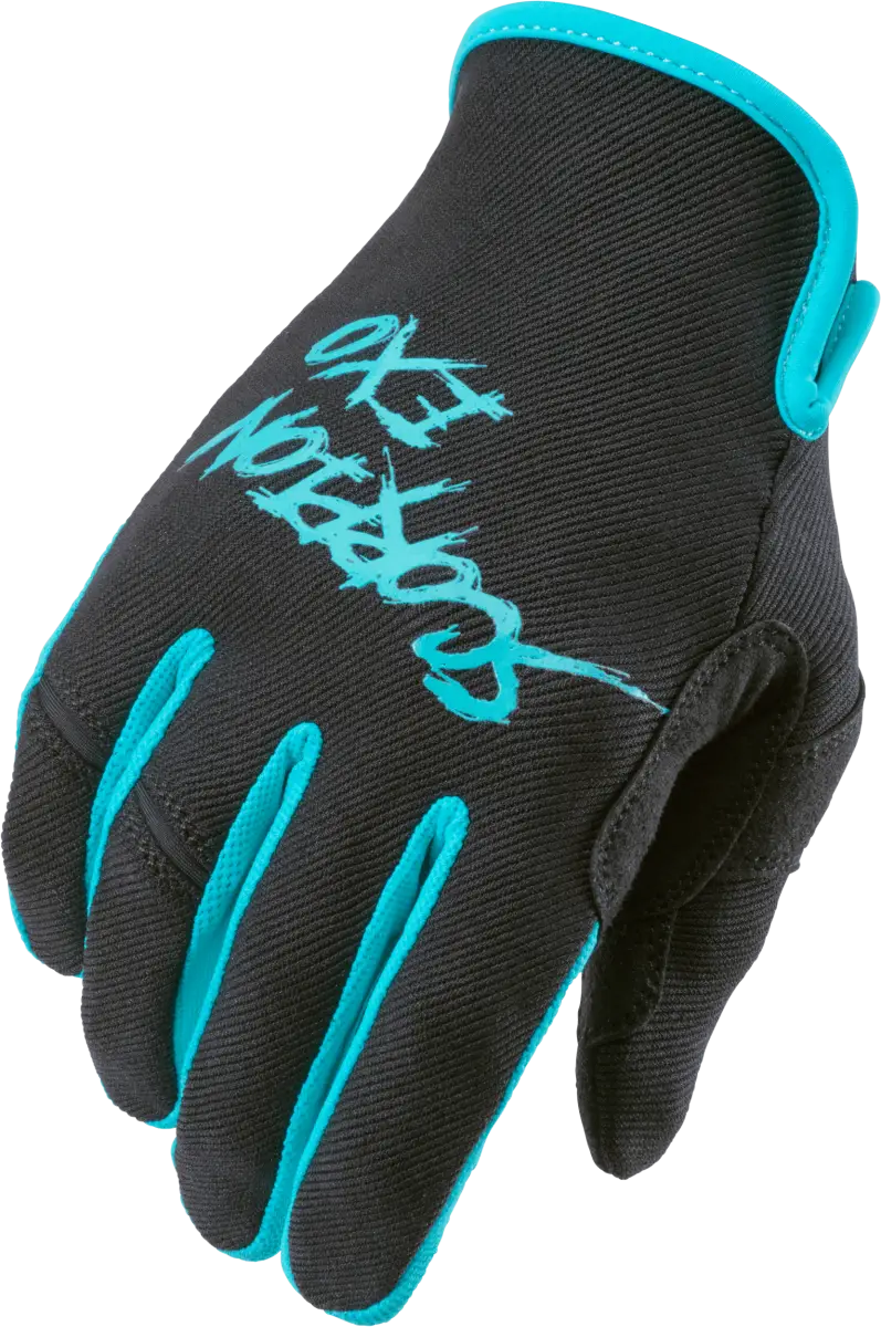 G46-066 Scorpion Exo Air-Stretch Gloves Grind Black/Teal Xl - RV and Auto Parts