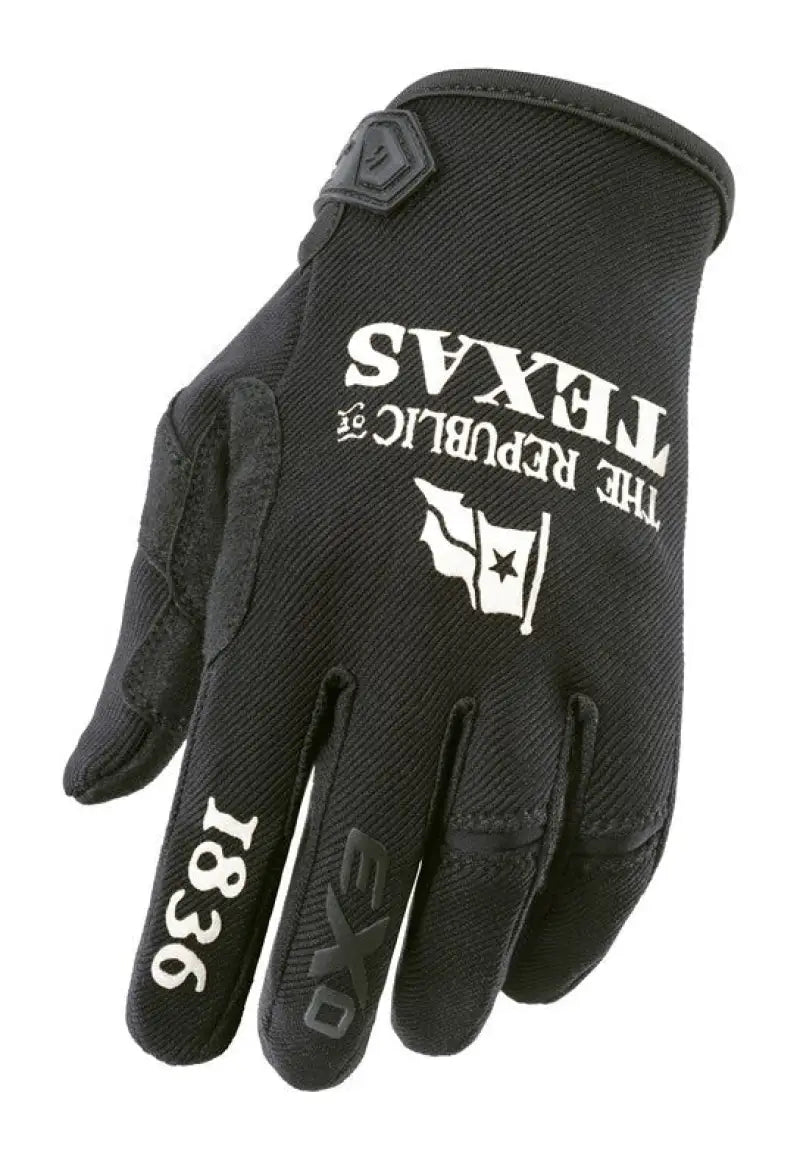 G49-034 Scorpion Exo Moto-Flex Gloves Lone Star Black Md