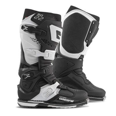 Gaerne SG22 Black/White Boots - Men's Size 9.5 - Gaerne