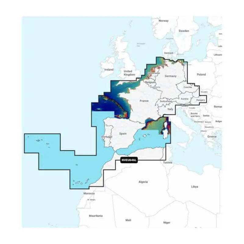Garmin Carto 010C127500 Europe Central & West Garmin Navio Quality marine cartography from Garmin Carto