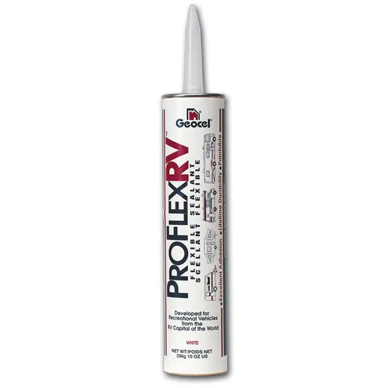 GC28867 Geocel Geocelproflexrv 10 Oz caulking tube for waterproofing and flexible seals, ideal for RV, automotive, powersports, off-road, marine, exterior, truck accessories, interior, truck bed, RV parts, Inside RV, RV Parts Shop, Exterior Parts & Accessories, RV Roofing Sealants Cleaners Weather stripping, AVADA - Best Sellers