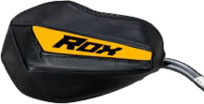 Black and yellow insulated handlebar gauntlet for flex tec handguards on Tec Handguards gear