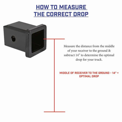 GH-1224 Gen-Y Hitch The Boss Torsion-Flex 2' Shank 5' D optimal drop guide example.