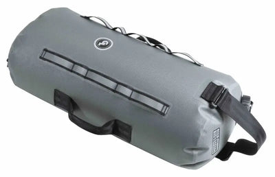 Gray cylindrical duffel bag from Giant Loop Cactus Canteen 5 Gallon for outdoor gear