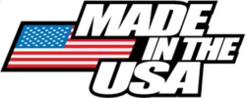 Made in USA logo with American flag design on Gibson Toyota Tundra dual sport exhaust