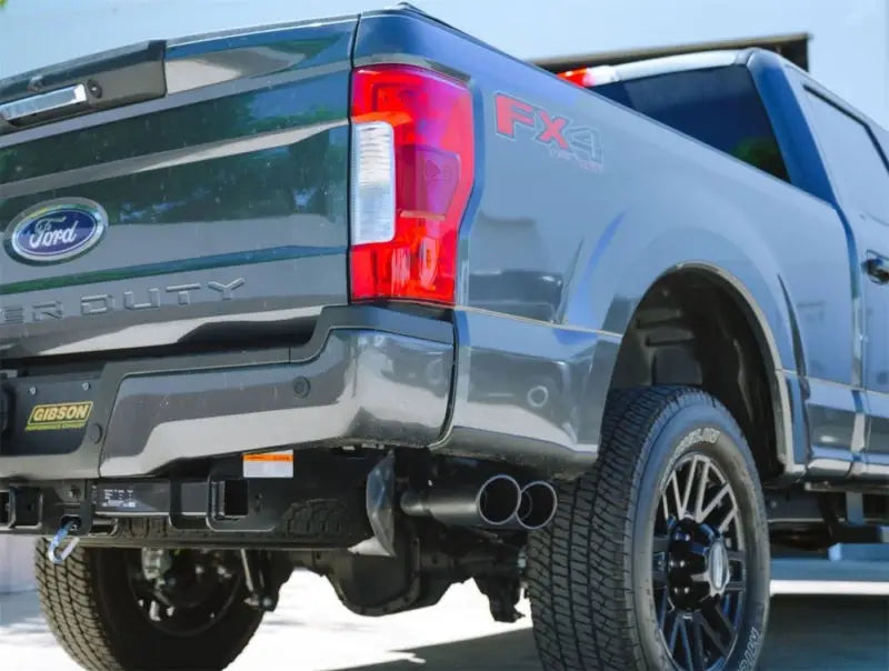 2019 Ford F-350 with Gibson dual sport exhaust black accents