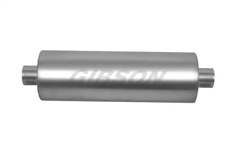Gibson Gibson SFT Superflow Center/Center Round Muffler - 8x24in/3in Inlet/3in Outlet - Stainless