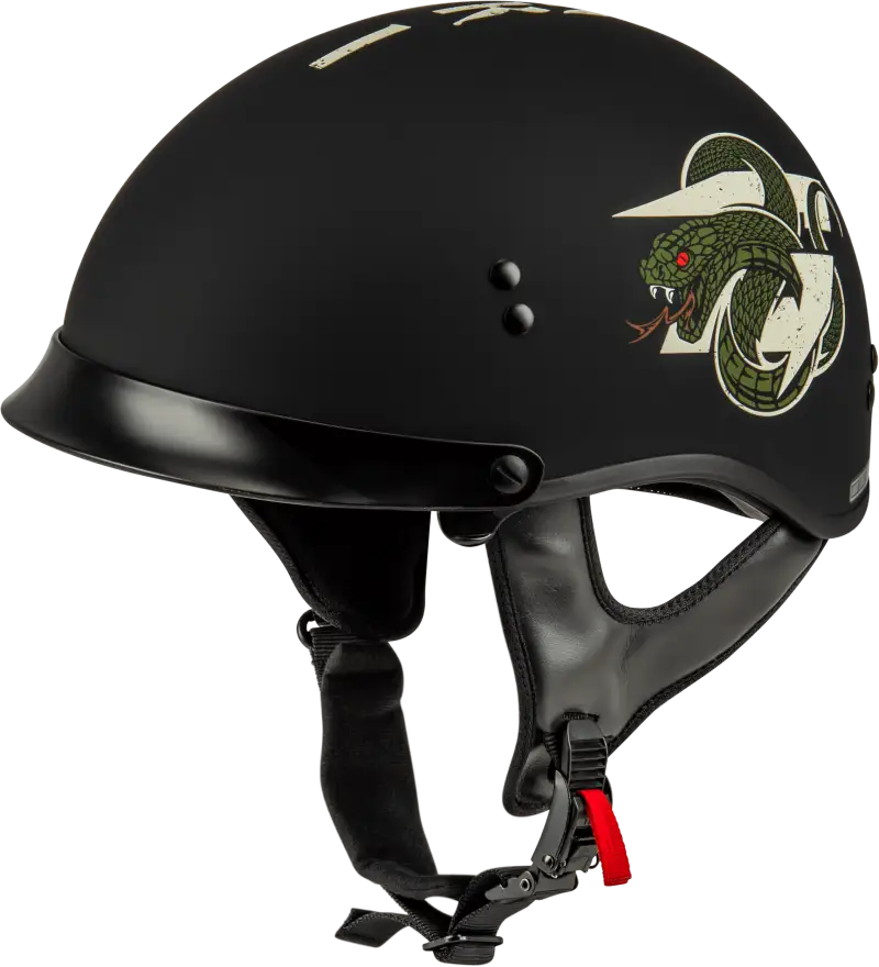Hh-65 Drk1 Helmet W/ Peak Matte Black/Bone Sm
