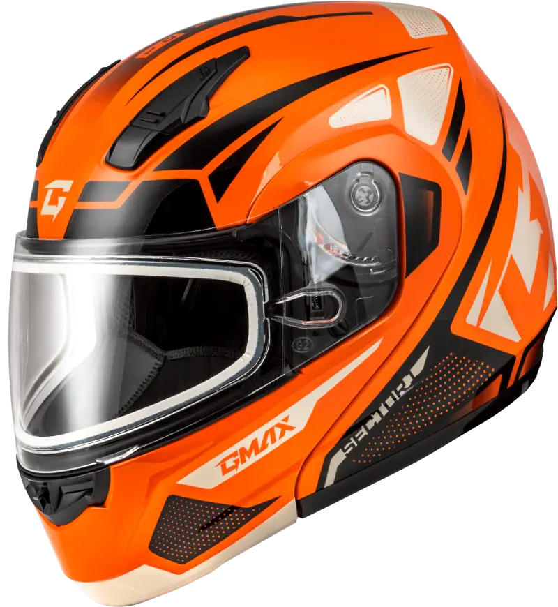 Md-04S Sector Snow Helmet Orange/Black 3X