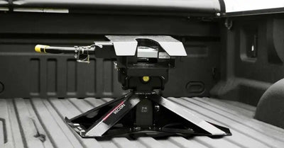 Black and silver Demco Slider Gooseneck head for GNH-SL Demco Slider gooseneck hitch