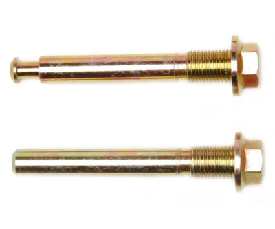 Two gold-colored metal bolts for H15195 Raybestos Hardware, durable raybestos hardware