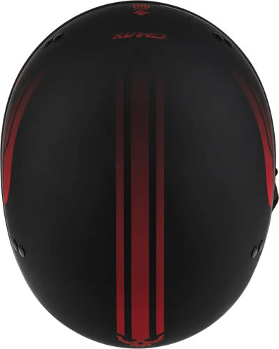 Black matte HH-65 Retribution Helmet with red stripes for the H16511326 Hh 65 Retribution Helmet