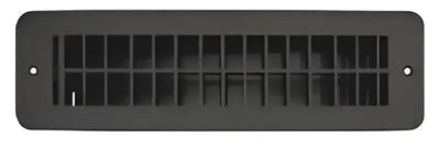 H841 Rv Designer Blk Plast Vent Reg Damp 2.25’X10’ - Heating/ Cooling Register